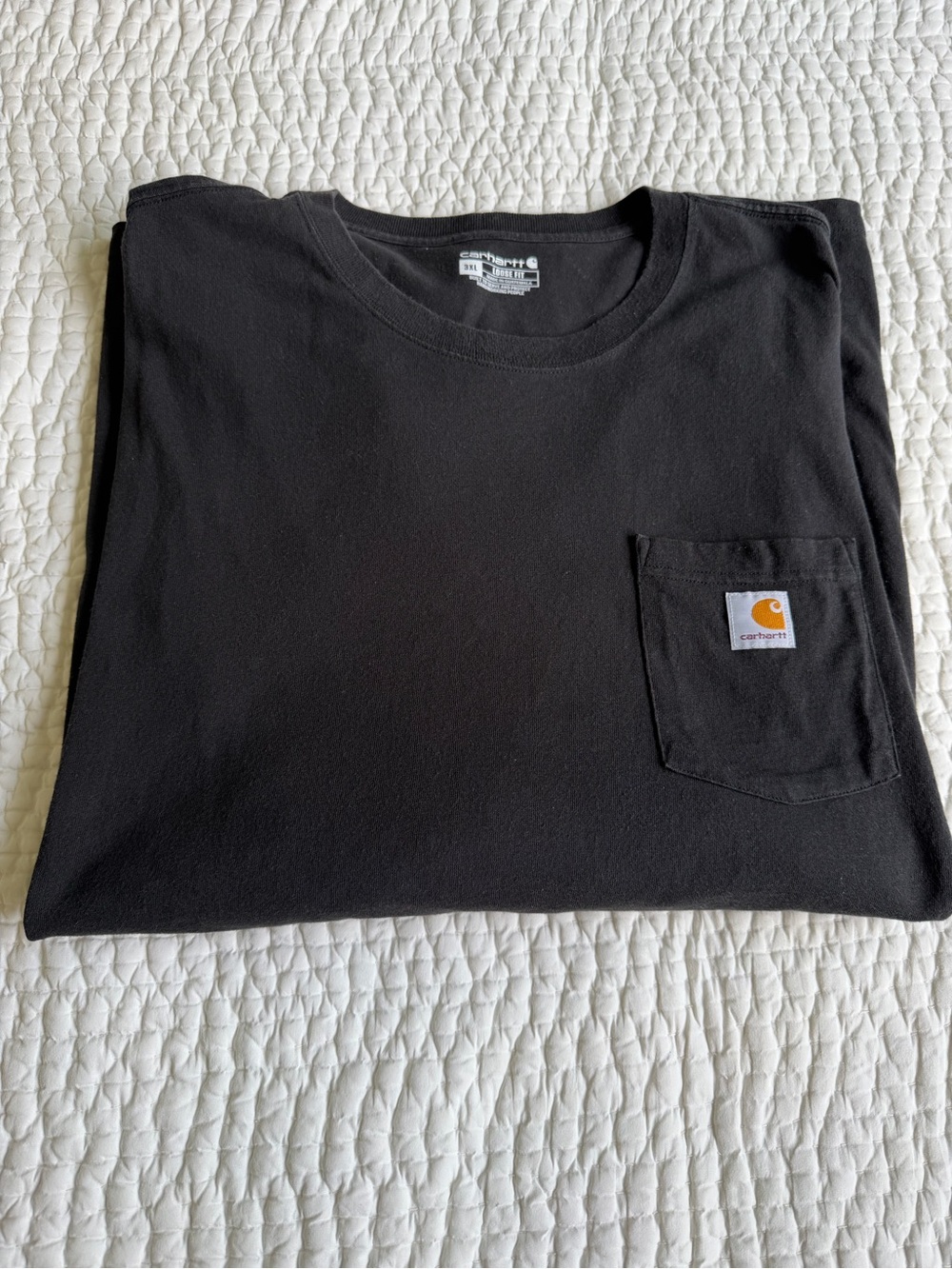 Carhartt Black Pocket Crew Neck T-Shirt long sleeve